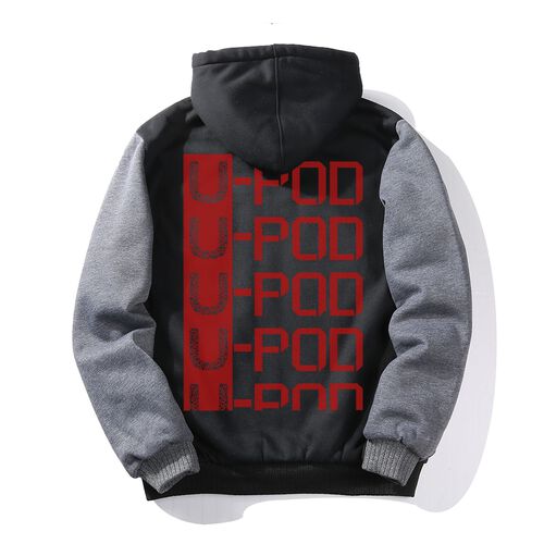Custom Hoodies for Men Personalized Jacket Design Your Own made Sweatshirt Fleece Full Zip Winter Baseball Coat
