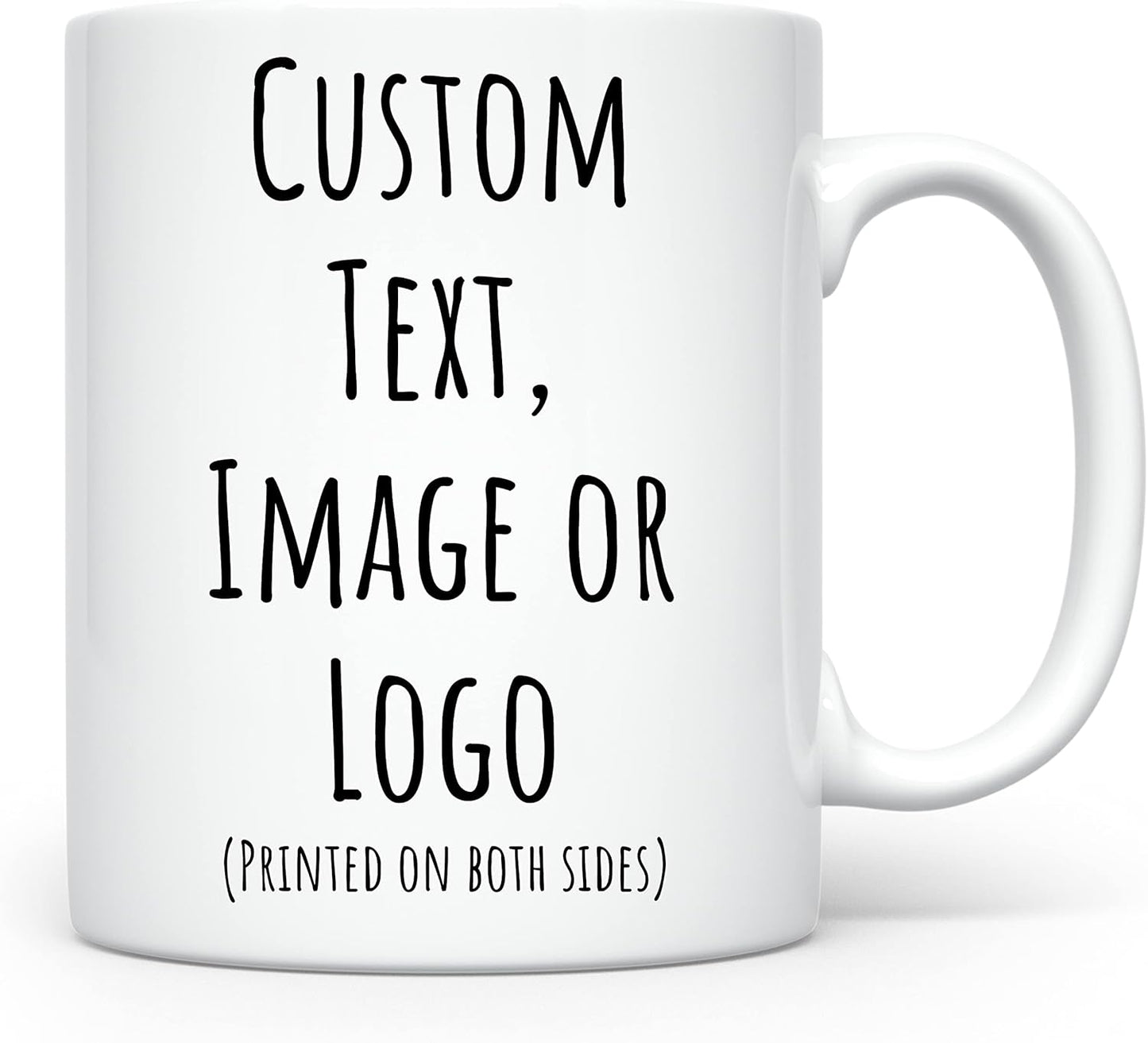 Personalized Coffee Mug | Custom Photo Text and Logo Ceramic Mug | Customized 11 Oz
