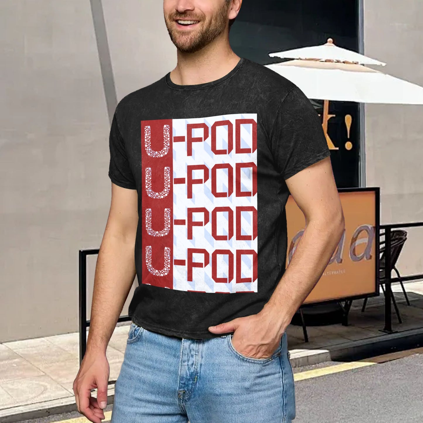 Image on Front Personalized Image/Text for Your Company/Wedding/Greetings with Digital Printing | Unisex Adult | Custom T-Shirt